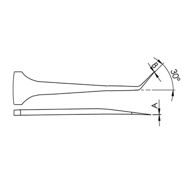 EMS high precision DLC tweezers, style 65A