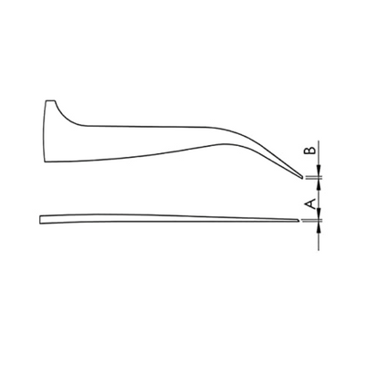 EMS high precision DLC tweezers, style 7