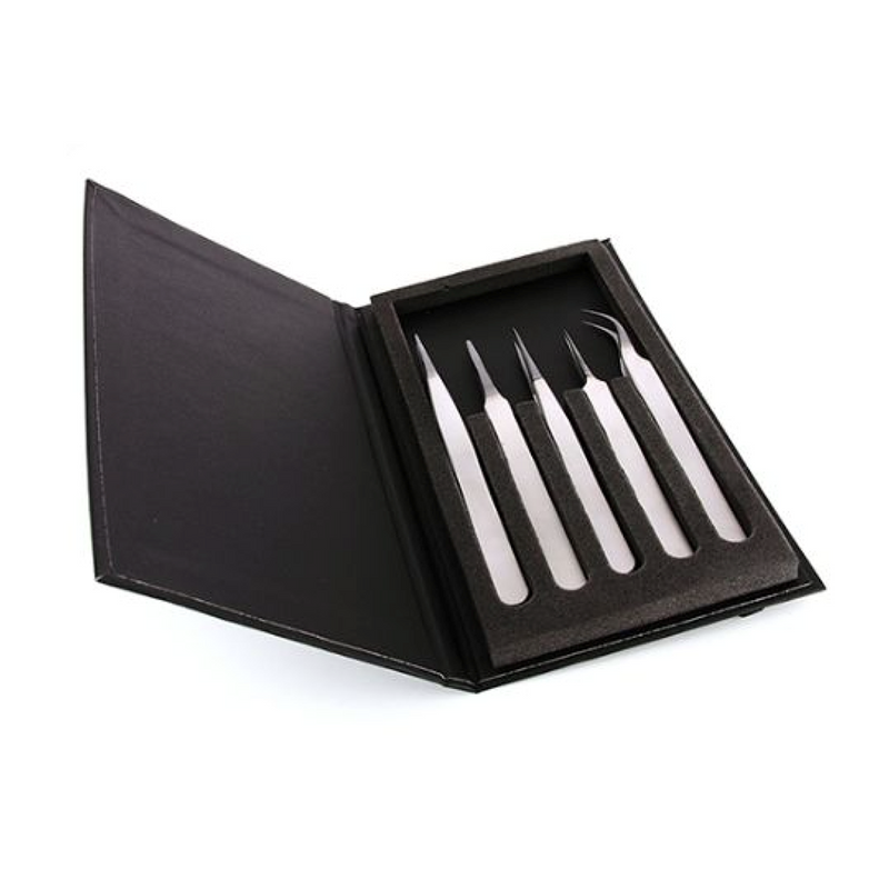 EMS high precision DLC tweezers set and case