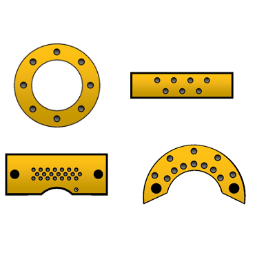 Multi-element microanalysis standards, special holder blocks