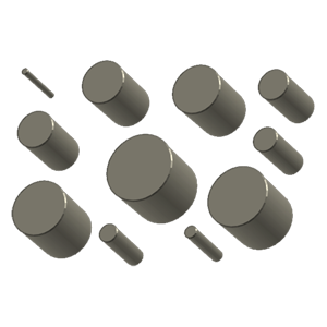 Auger spectroscopy standard blocks