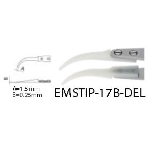 Dumont tweezers style WA1, replaceable delrin tips (EMS)