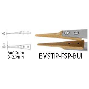Dumont tweezers style WA1, replaceable buxus tips (EMS)