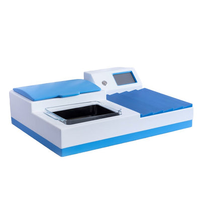 Combination tissue float bath and slide dryer unit