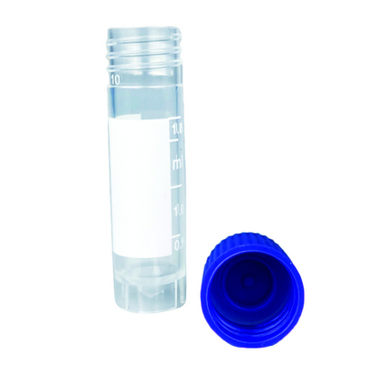 Cryogenic vials with attached screw cap, PP