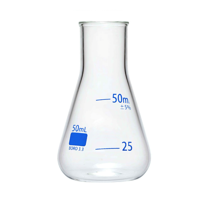 Glass Erlenmeyer flasks, narrow-neck (EMS)