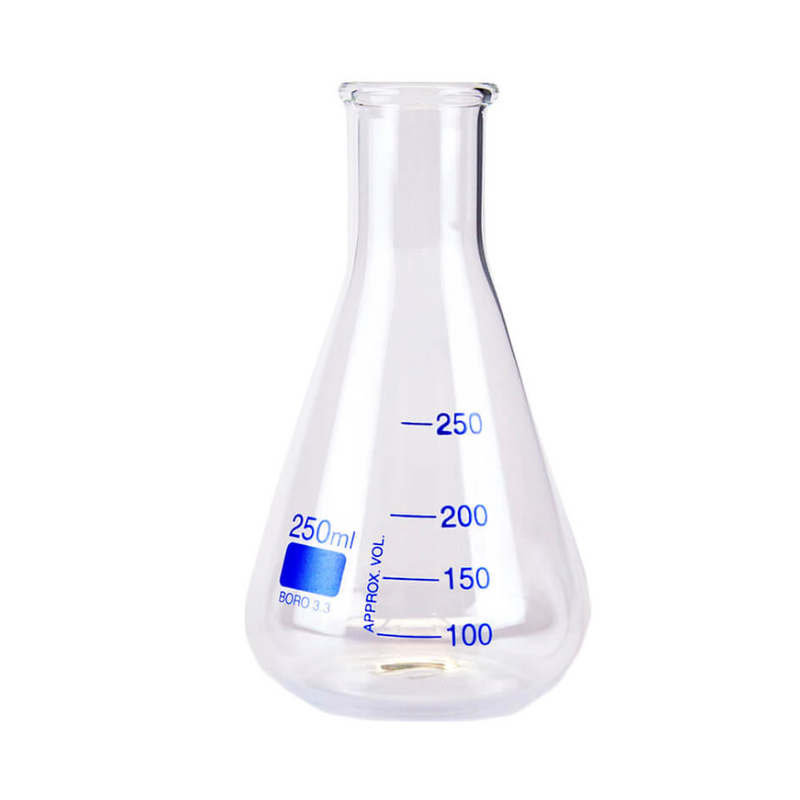 Glass Erlenmeyer flasks, narrow-neck (EMS)