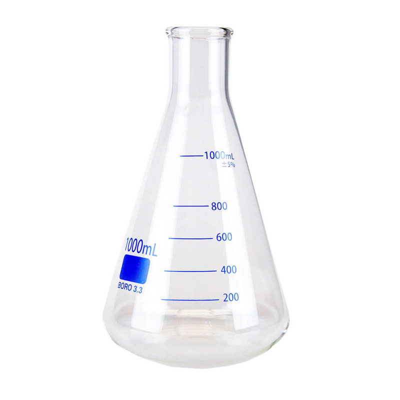 Glass Erlenmeyer flasks, narrow-neck (EMS)