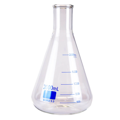 Glass Erlenmeyer flasks, narrow-neck (EMS)