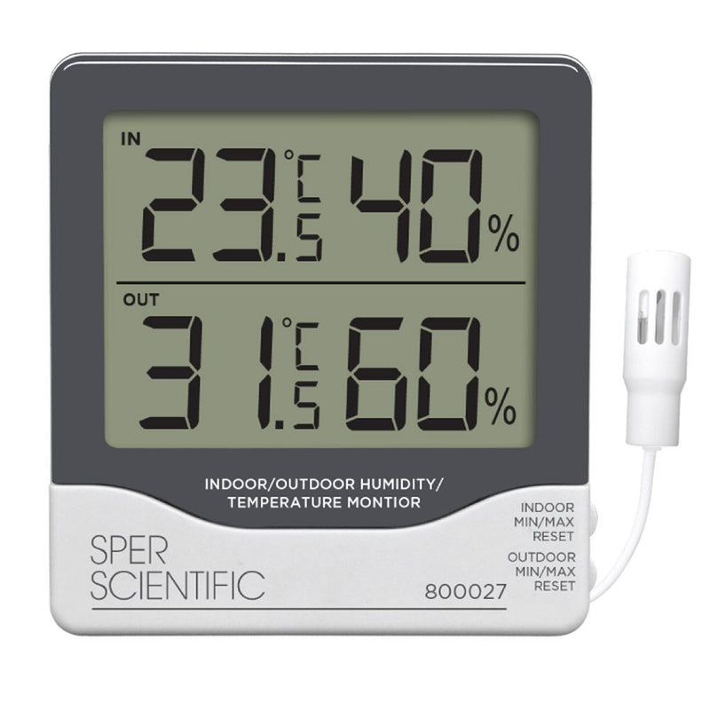 In/out humidity and temperature monitor