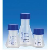 Erlenmeyer flasks with PP screw cap, PP