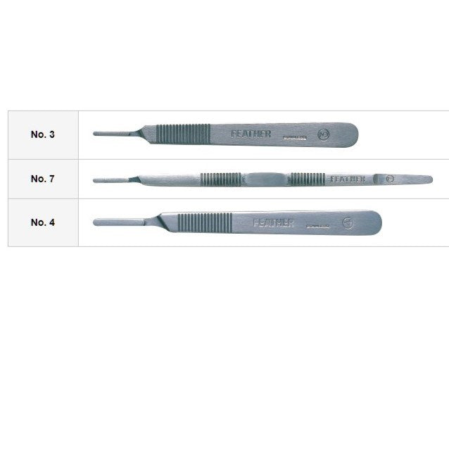 Feather scalpel handles