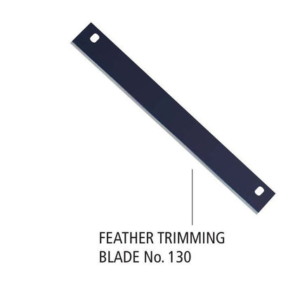 Feather trimming blades