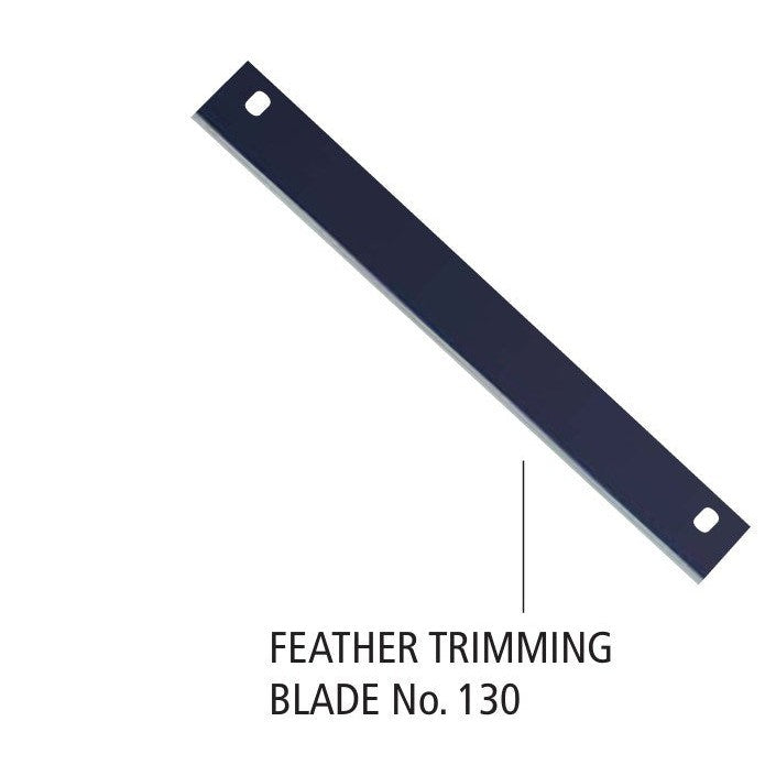 Feather trimming blades