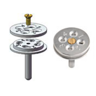 TEM grid holder for 4 grids, pin mount