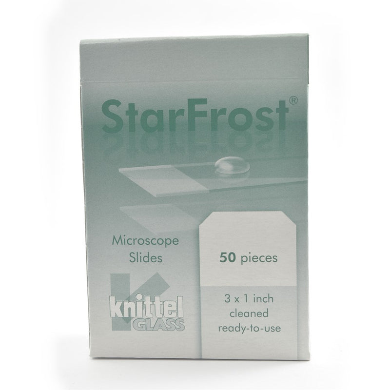 Knittel StarFrost microscope slides, advanced adhesive