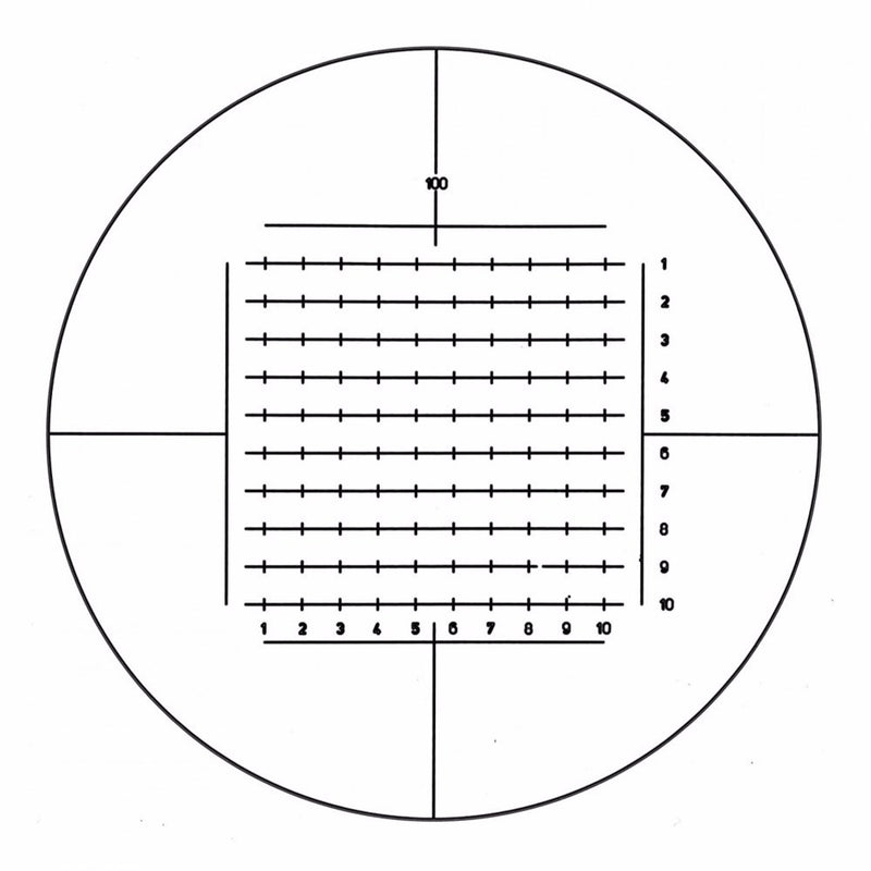 G47 eyepiece reticles, Zeiss integrating eyepiece disc 100