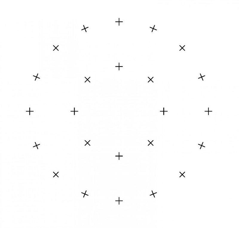 G54 eyepiece reticles, ASTM E562 circular grid, 24pts