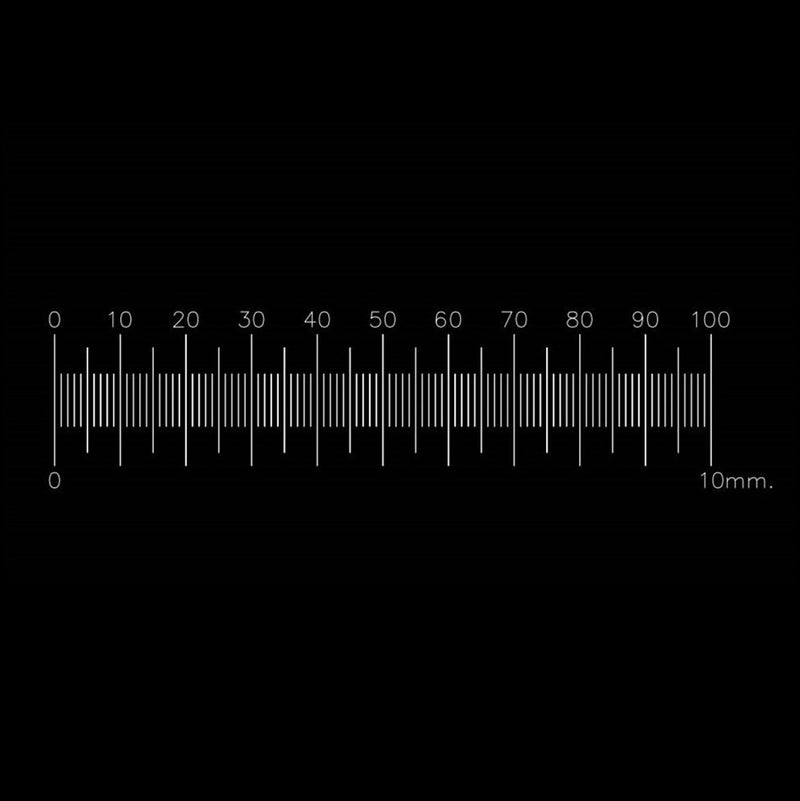 PS1R stage micrometers, 10mm x 0.1mm divisions