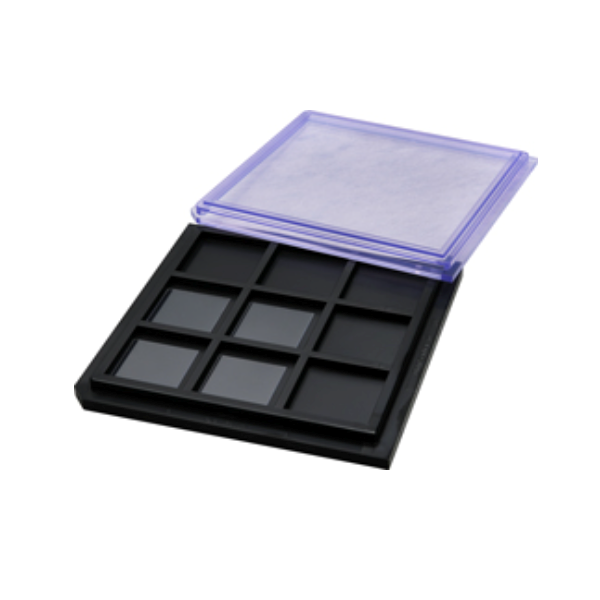 Conductive black plastic sample storage trays and lids, anti-static
