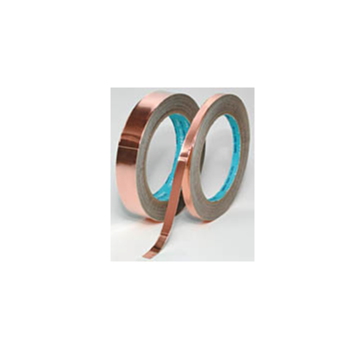 Conductive copper tape with nickel, single-sided