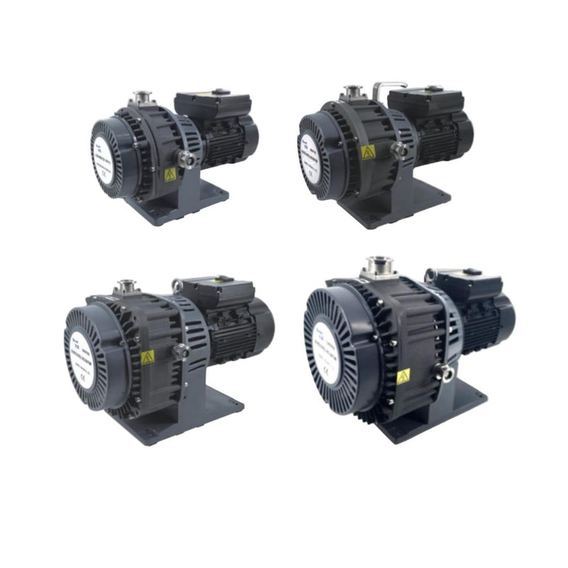 Dry oil-free scroll vacuum pumps