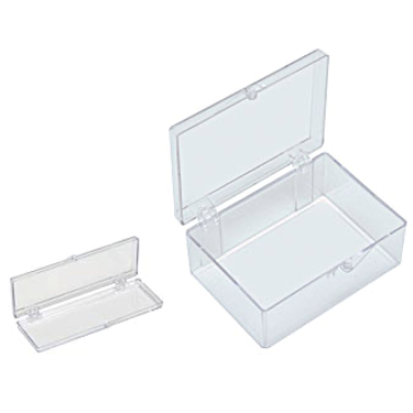 Small storage boxes, clear PS
