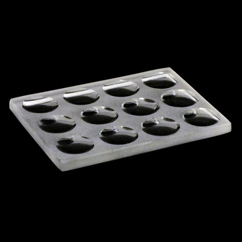 Micro-test staining dish, glass