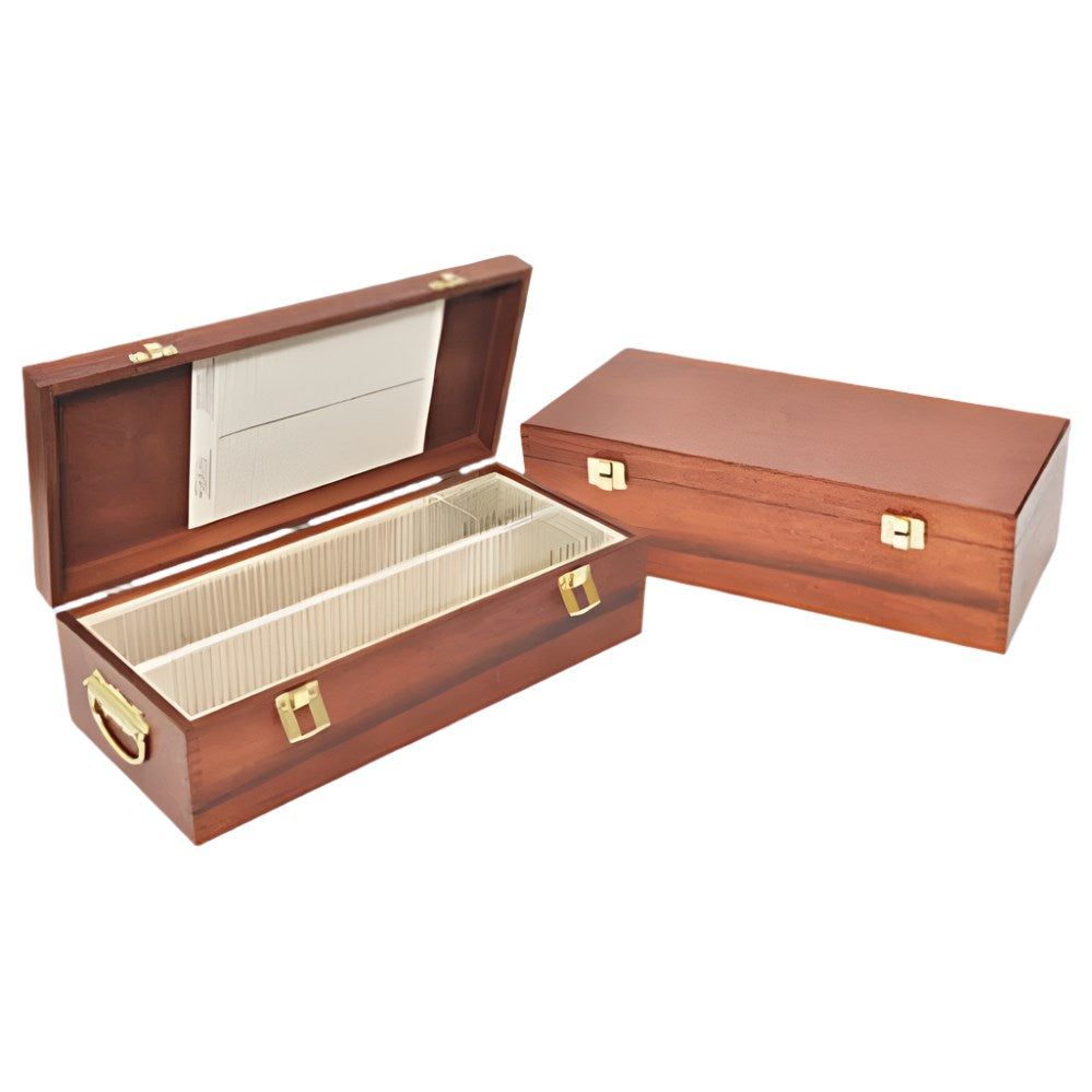Hardwood slide storage boxes, 100 slides - ProSciTech