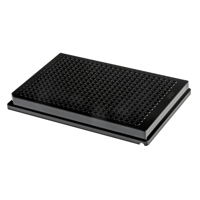 Sapphire 384 well microplate with flat bottom, round wells