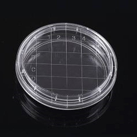 Petri dishes with grid, sterile, PS