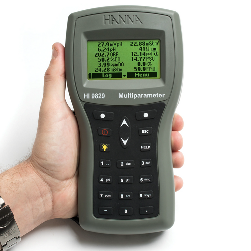 HI9829 multiparameter water meter, waterproof with GPS