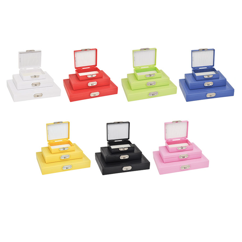 PELCO MICROSLIDES slide storage boxes, premium