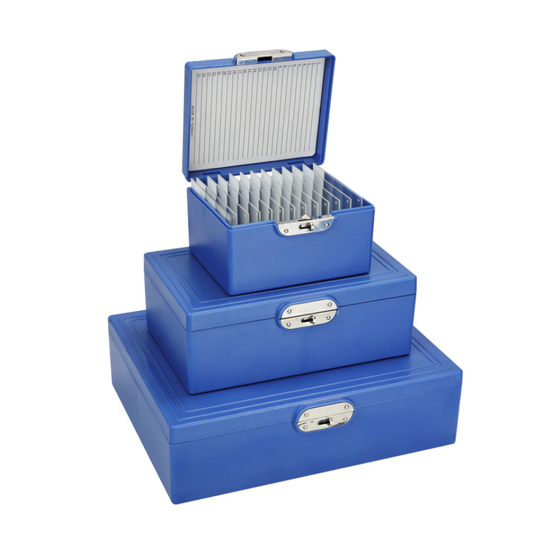 PELCO MICROSLIDES slide storage boxes for large slides