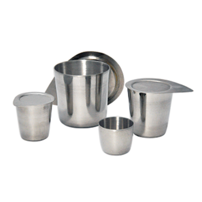 Nickel crucibles with lid