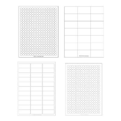 Cryo-JetTAG inkjet labels, A4 sheets