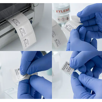 HistoLAM self-laminating microscope slide thermal transfer labels