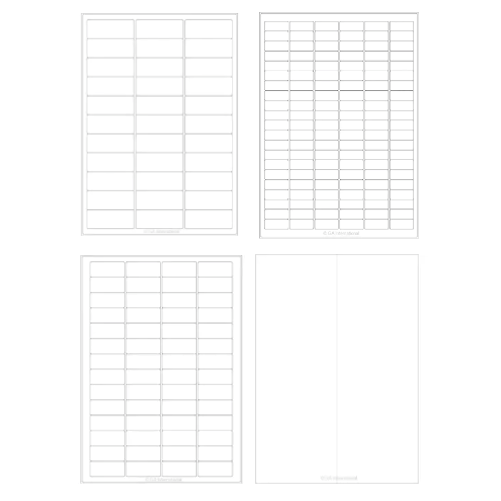 Permanent autoclave-resistant laser labels, A4 sheets