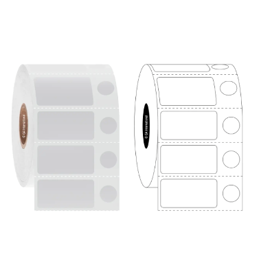 Permanent Steri-ThermoTAG autoclave-resistant labels, mixed-shape