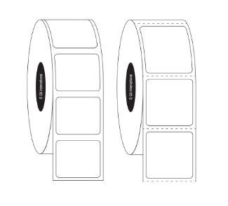 Removable solvent-resistant blackout labels, -79C to +93C