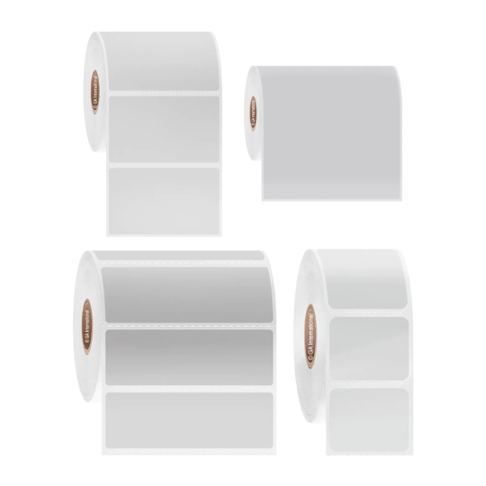 Removable direct thermal paper labels, 25.4mm core