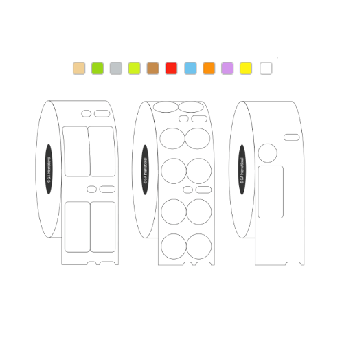 DTermo DYMO-compatible paper labels, 2 across