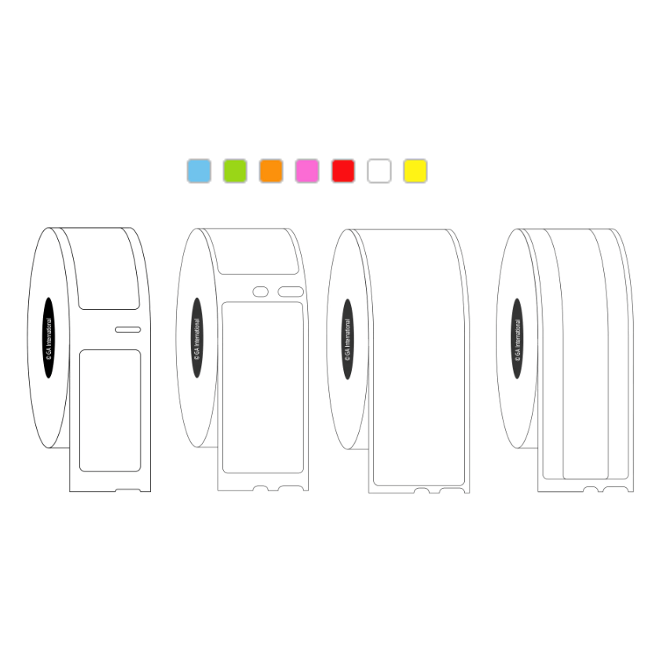 Cryo-DTermo DYMO compatible cryogenic labels, rectangular