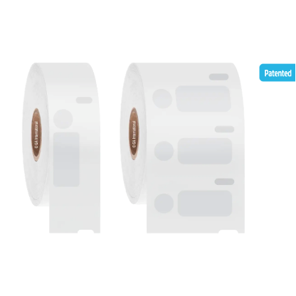 CryoSTUCK DYMO-compatible frozen surface labels, mixed shape