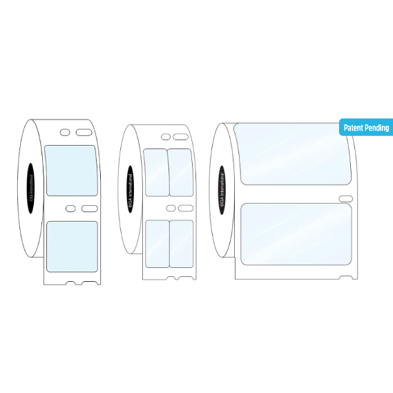 Freezer-DTermo DYMO-compatible labels, rectangular