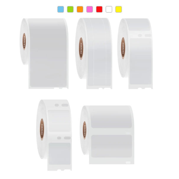 DTermo DYMO-compatible paper labels, rectangular