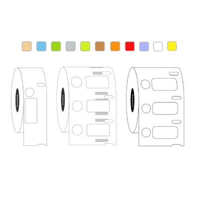 Cryo-DTermo DYMO compatible cryogenic labels, mixed shape