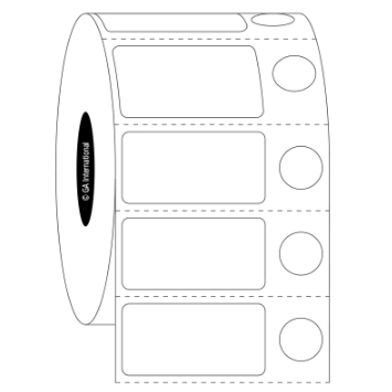 Deep-freeze inkjet labels, mixed shape