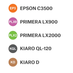 Deep-freeze inkjet labels, mixed shape