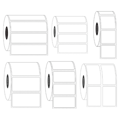 Deep-freeze inkjet labels, rectangular